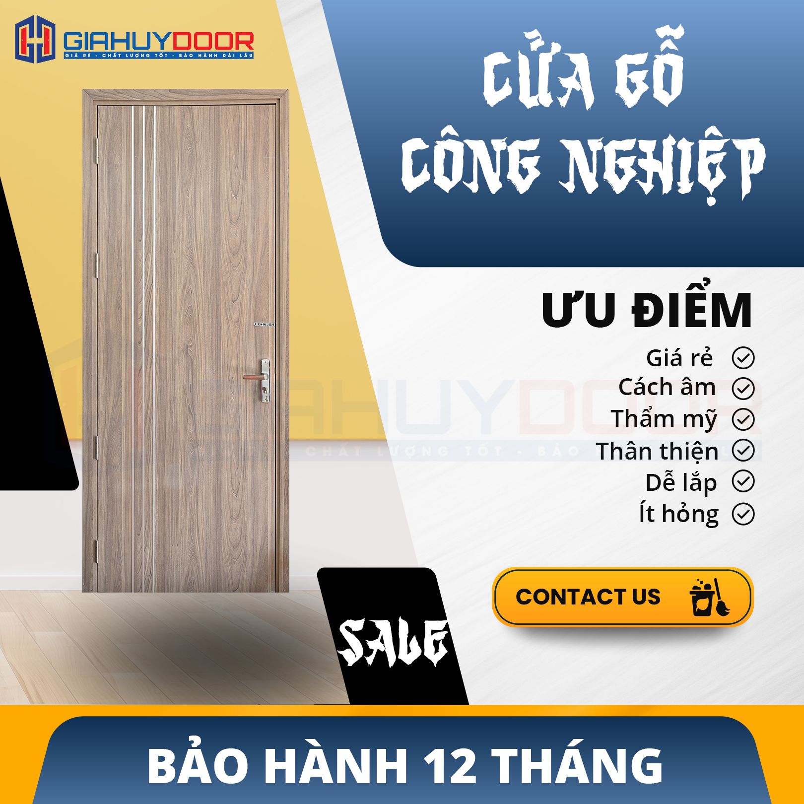 KHÁM PHÁ CỬA GỖ CÔNG NGHIỆP GIAHUYDOOR CHẤT LƯỢNG CAO, GIÁ TỐT